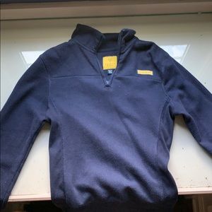 A navy pullover